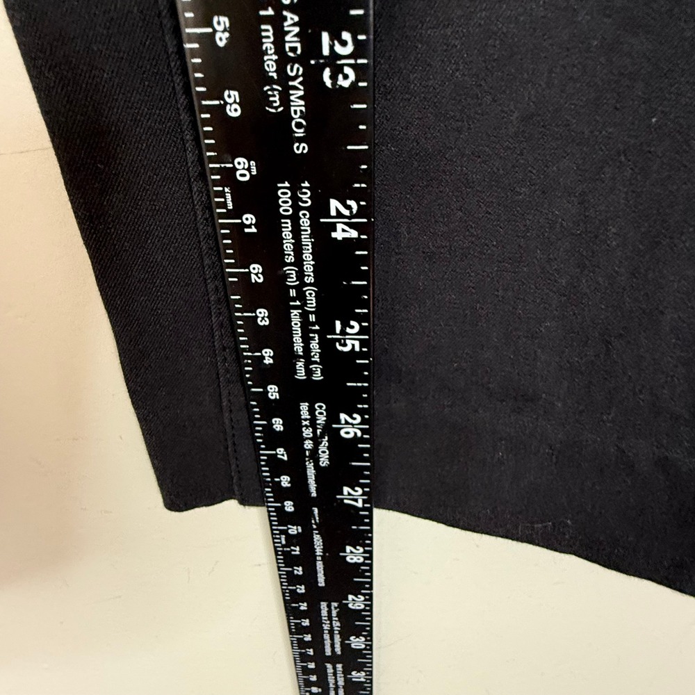 Banana Republic Pants Womens 10 Black Straight Leg Stretch Cotton Blend Trousers - Picture 4 of 8